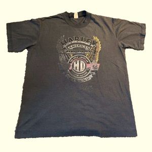𝅺HARLEY Davidson size L Distressed Cancun Mexico Tee